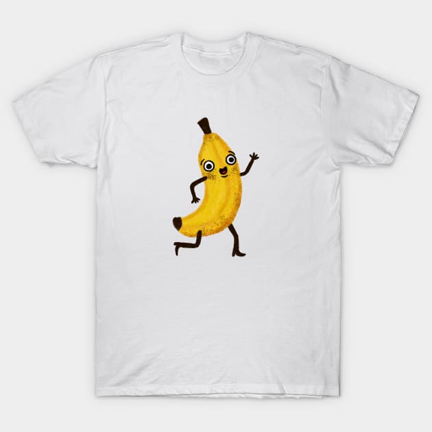 Happy Banana T-Shirt by Doodle Workshop